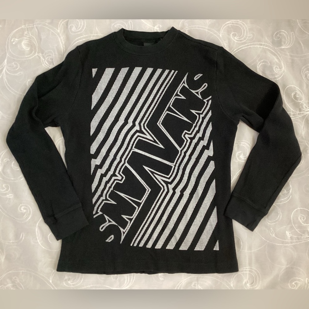 Vans Graphic Thermal Waffle Long Girl’s Long Sleeve - Medium